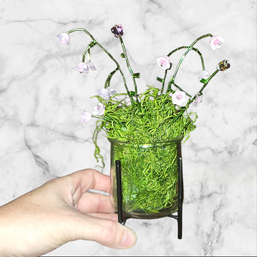 Handmade Beaded Plant.